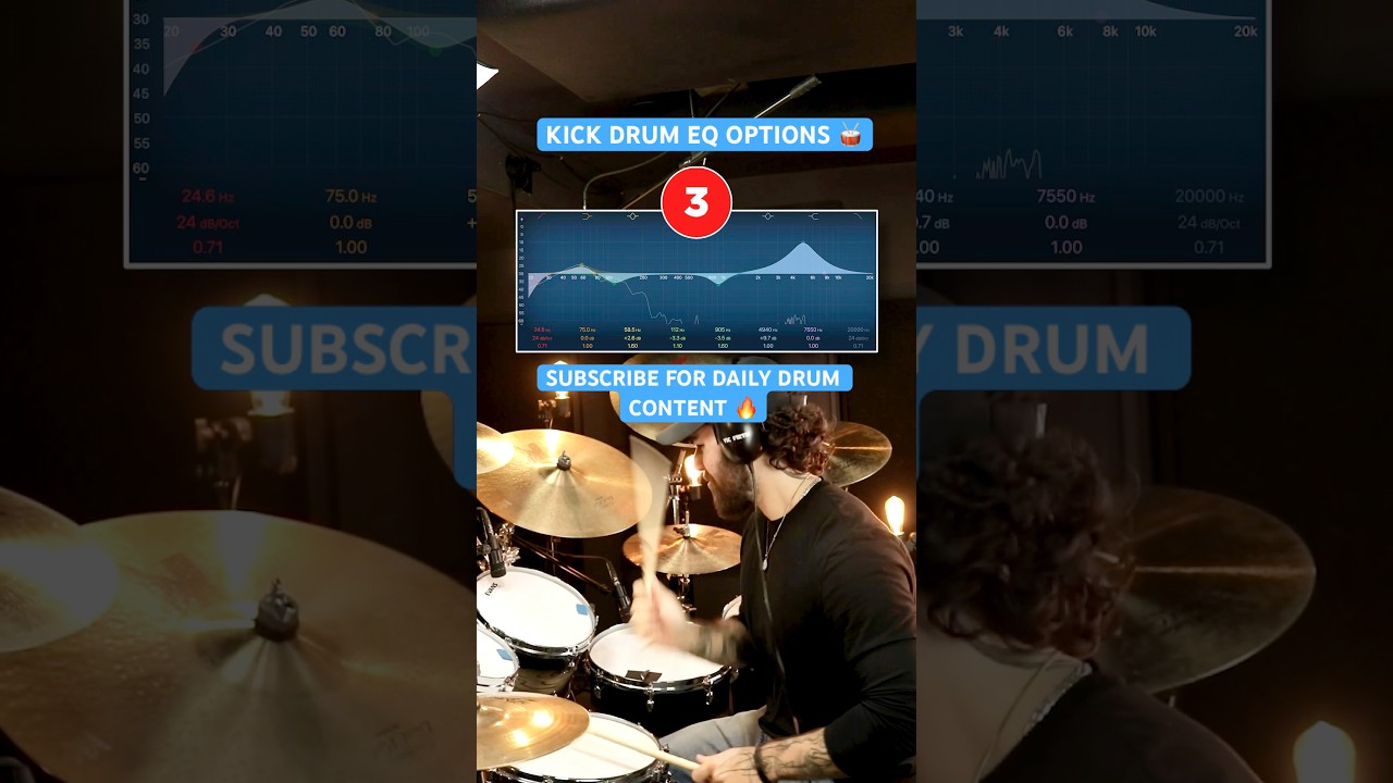 Try these Kick Drum EQ settings! #drums #audio #mixing