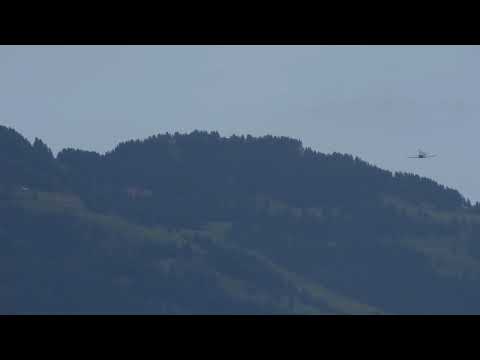 Spanish Air Force Pilatus PC 21 HB-HWD Flyby at Buochs Airport