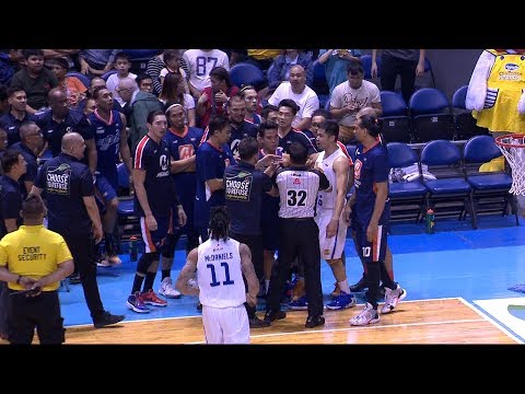 Commotion in Q1 of TNT-Meralco game 2 semifinal | PBA Governors’ Cup 2019 Semifinals