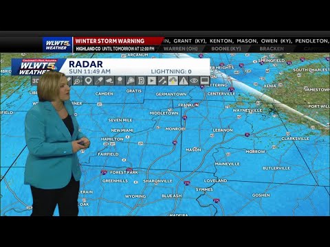 Tracking winter storm dropping heavy snow across Cincinnati