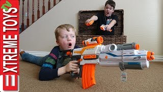 Sneak Attack Squad Training! Nerf Battle Surprise!