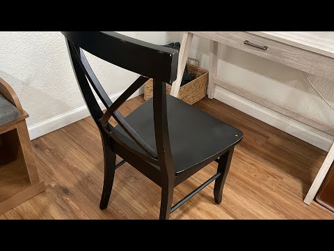 X Back Dining Chairs Black