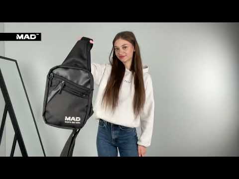 Слинг сумка через плечо молодежная MAD Axel. Яркая кросс боди сумка. Мужская, женская нагрудная сумка - фото 1 - id-p2462134646