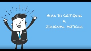 Critiquing a journal article
