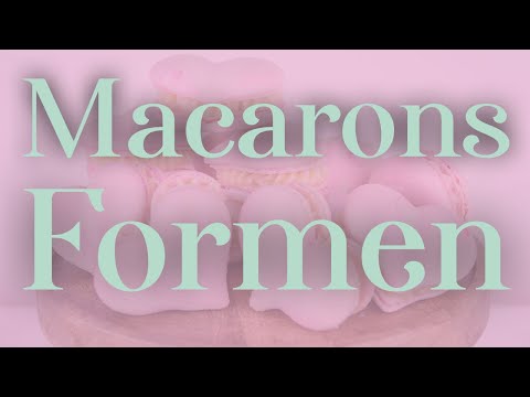Macarons Formen - Herzen und Wolken