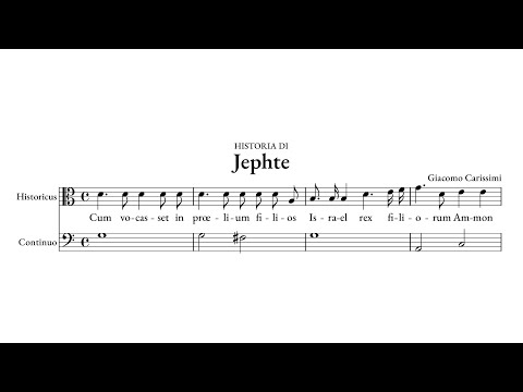 Giacomo Carissimi – Historia di Jephte