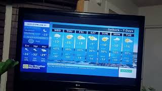 (WEIRD GLITCH) The Weather Network Local Forecast January 31st, 2023