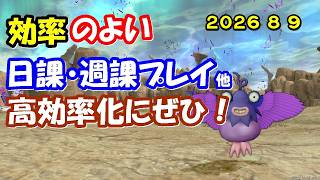 【ドラクエ10生配信No.328】効率のよい日課・週課など　2026.8.9