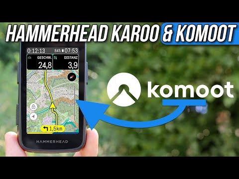 Hammerhead Karoo & komoot Navigation 👉EASY Guide 🚲 Transfer routes and navigation