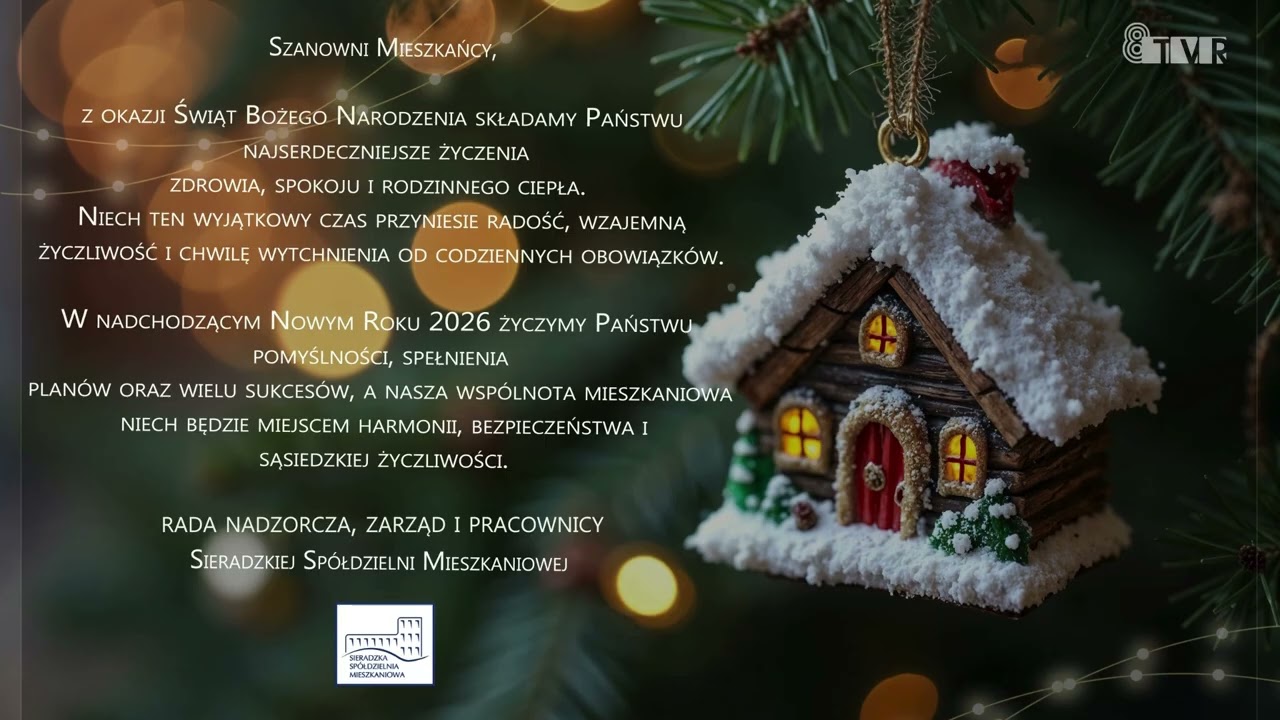 Życzenia Sieradzkiej Spółdzielni Mieszkaniowej