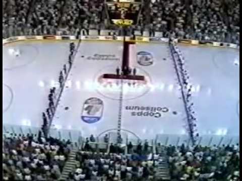 Soviet Union vs Canada 1987 Canada & USSR Anthems Singed by Michael Burgess
