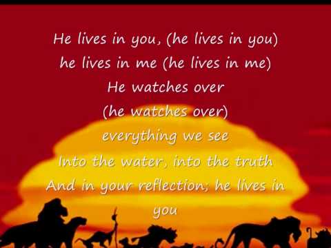 The Lion King II - He lives in you by Tina Turner (Sing-Along)