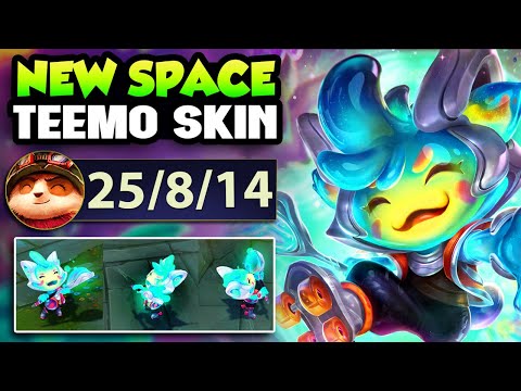*25 Kills* This NEW Space Groove Teemo Skin is AMAZING!