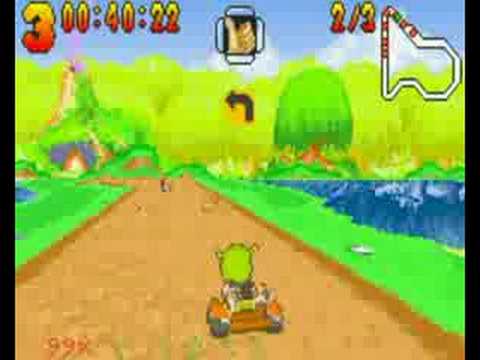 descargar shrek swamp kart speedway gba