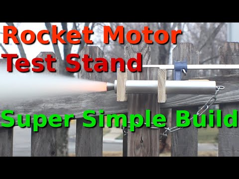Super Simple Rocket Motor Test Stand - Sugar Motor Test Stand