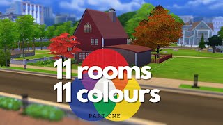 Every Room is a Different Colour! (Part 1/2) || The Sims 4