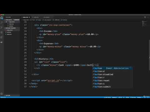 Expense Tracker Using Java Script Ep 2 Project Html