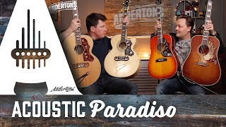 Gibson vs Epiphone Shootout - Hummingbirds & J200's