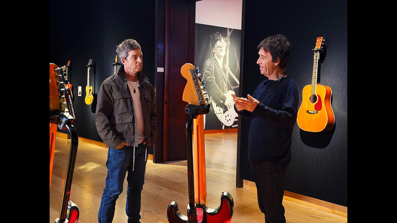 Johnny Marr, Noel Gallagher and the stories behind Marr&rsquo;s Guitars | Christie's - YouTube