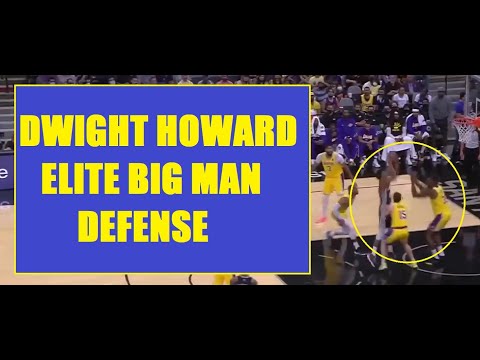 DWIGHT HOWARD back 2 back blocks VS  spurs
