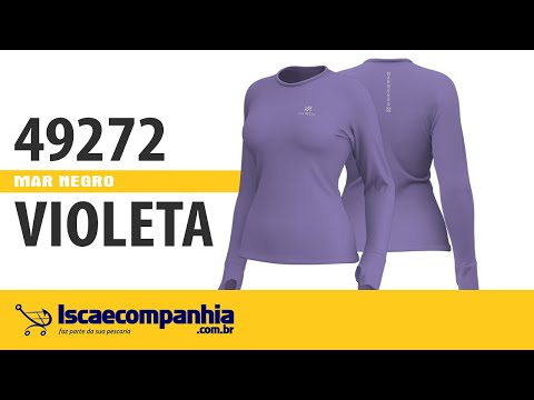 Vídeo Camiseta Feminina Poliamida Mar Negro 49272 - Violeta