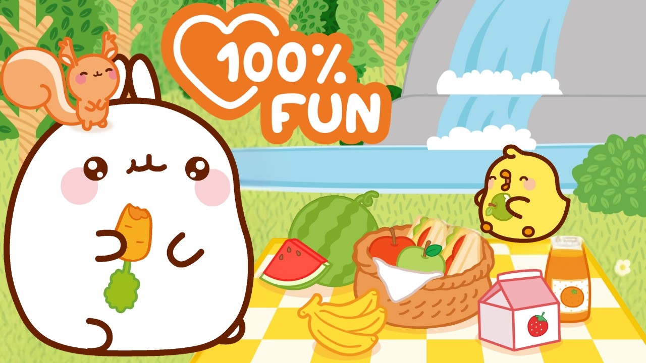 Delicious Picnic Day 🍎🥪 Molang & Piu Piu’s Cozy Adventure