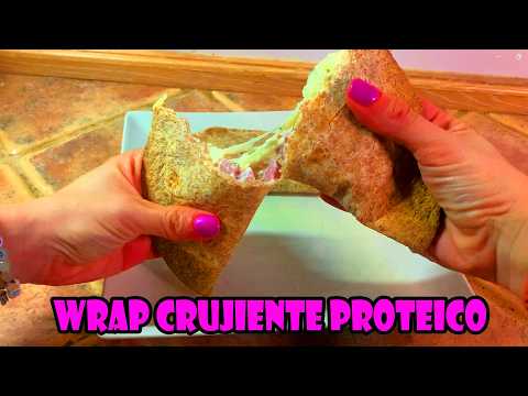 Wrap crujiente proteico en pocos minutos