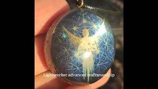 Archangel Michael Orgonite by Star Child Atelier - Monoatomic Gold - Holographic amazing effect