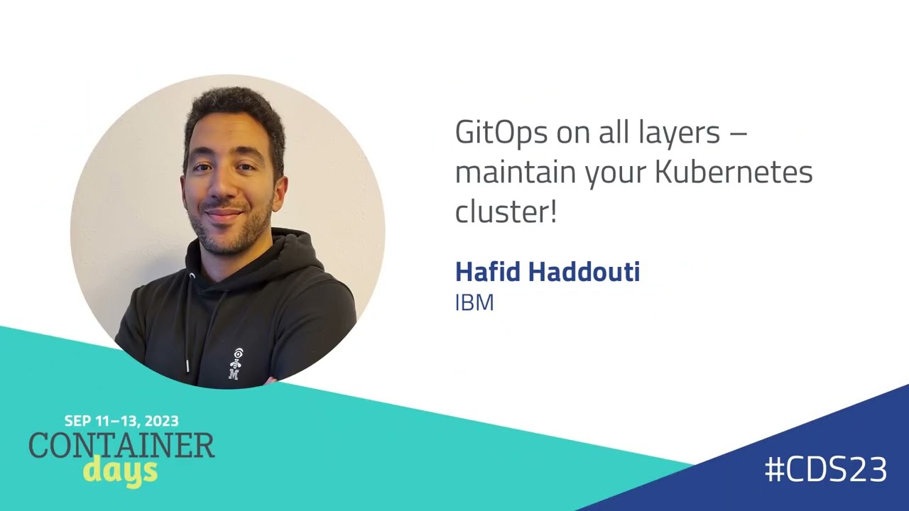 GitOps on all layers – maintain your Kubernetes cluster! — Hafid Haddouti