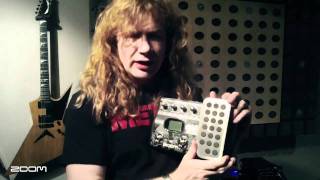 Video thumbnail for Dave Mustaine of Megadeth Zoom G2.1DM Signature Pedal by samashdirect