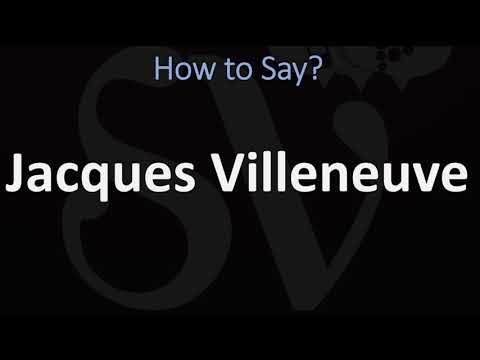 How to Pronounce Jacques Villeneuve? (CORRECTLY)