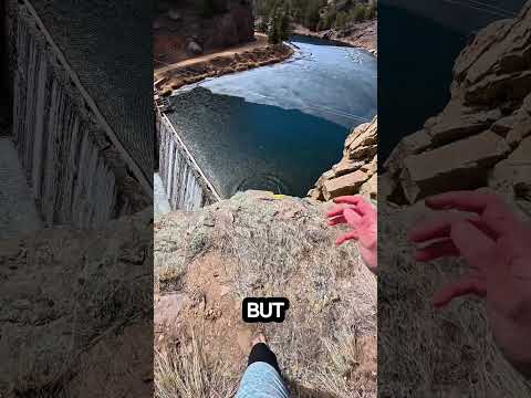 Why do cliff jumpers throw rocks?