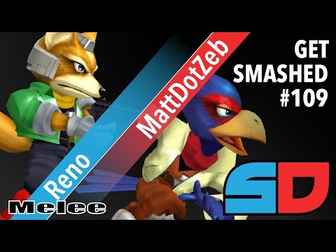 Get Smashed #109 - Winners Quarters: Reno (Fox/Sheik) vs MattDotZeb (Falco)