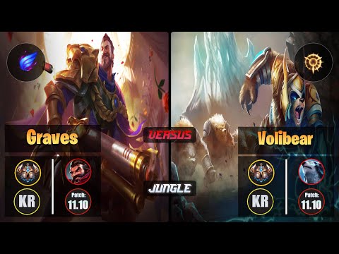 Challenger GRAVES [Phase Rush] (Jungle) VS  VOLIBEAR - Challenger KR Patch 11.10