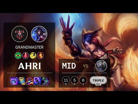 Ahri Mid vs Diana - BR Grandmaster Patch 11.2