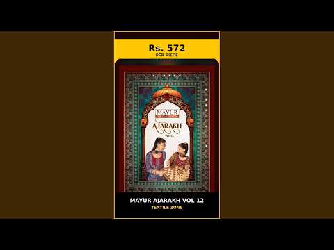 Mayur Ajarakh Vol 12 - Stitched Suits – product video thumbnail
