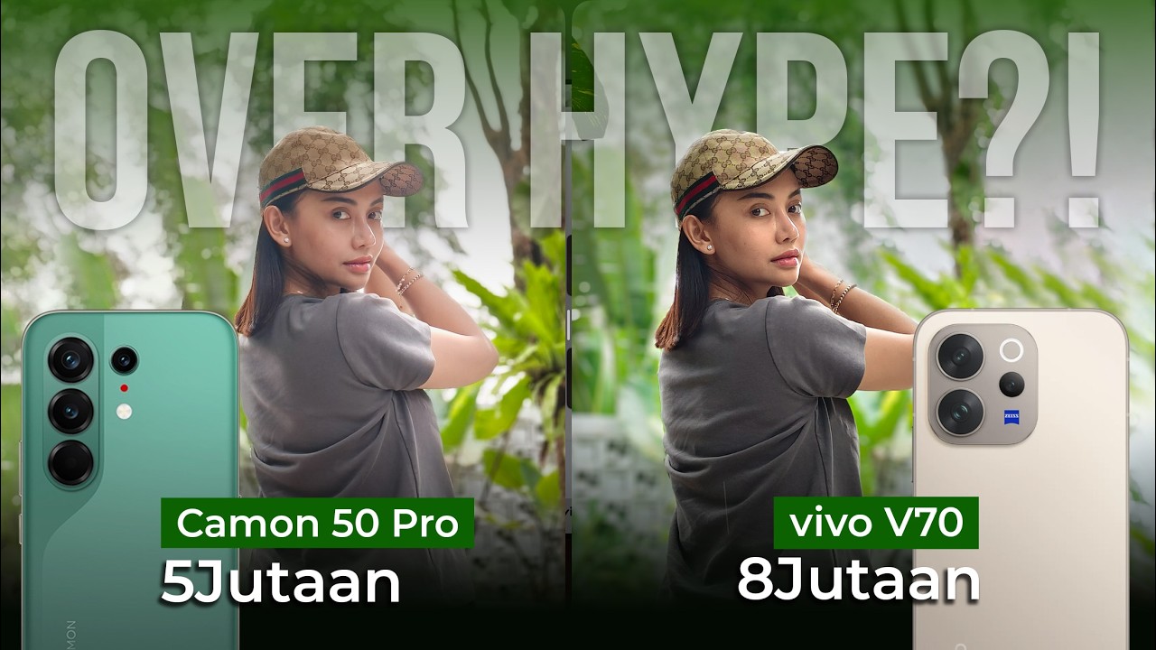 Menang Telak! Camera Test TECNO Camon 50 Pro vs vivo V70 !