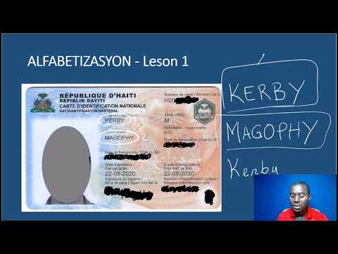 Men ki jan pou w montre granmoun ekri non yo | Kou Alfabetizasyon Leson 1