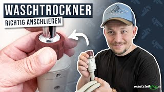 Waschtrockner anschließen - so geht es!