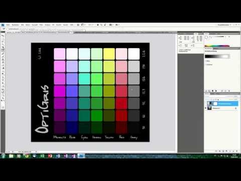 Schwarz-Weiß Konvertierung mit der OptiGris Farbkarte