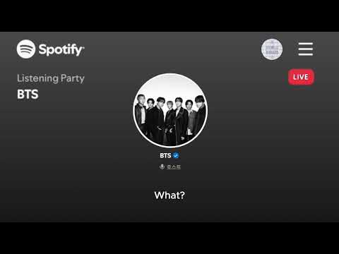 BTS Spotify Listening Party 