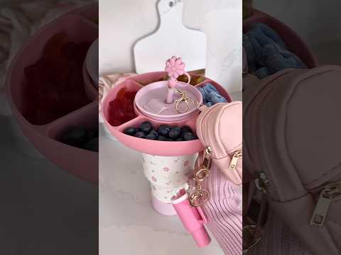 Restocking my tumbler for a spring walk 🌸 #spring #tumbler #asmr #packing #satisfying #organization