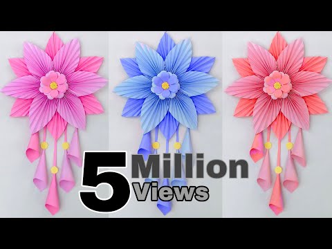 কাগজের ফুল বানানো ২০২১/কাগজের ফুল তৈরি/কাগজ দিয়ে ফুল বানানো/কাগজের ফুল ২০২১