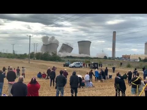 Und dann waren sie weg: Didcot-Kühltürme gesprengt