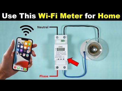 Smart Single Phase Wi-Fi Meter For Your Home to Turn ON & OFF Light from any Corner of this World
