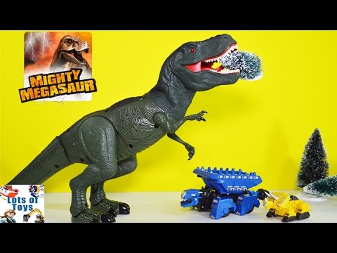 Like Real Mighty Megasaur Tyrannosaurus Rex, Walks, Roars and Scares Dinotrux