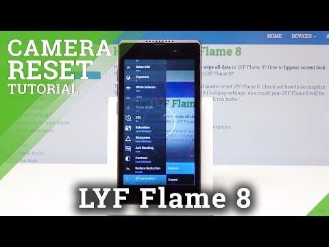 Restore Default Camera Settings on LYF Flame 8 - Camera Reset