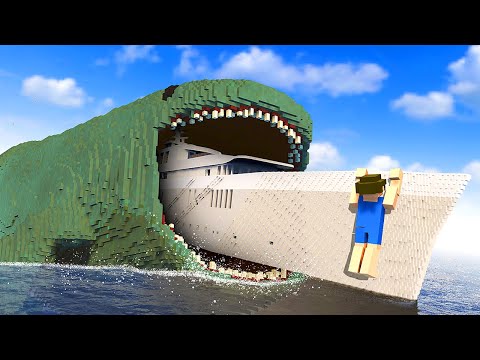 BLOOP Eats Yacht with Ragdolls Onboard - Teardown Mods Gameplay