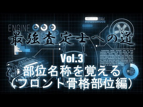 Vol 3部位名称を覚えるフロント骨格）