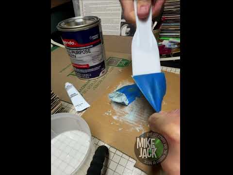 BONDO ALL-PURPOSE PUTTY SIMPLE PREP & CLEAN UP TIPS / EASY, QUICK AND CLEAN!  No Mess, No Fuss!!!